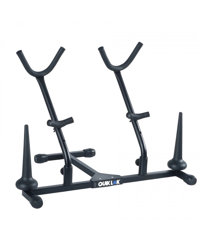 Quik Lok SSA-T+FC/4 Supporto Multiplo per Sax Alto/Tenore/Soprano, Flauto, Clarinetto