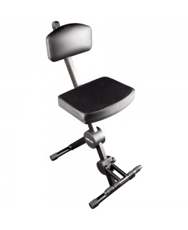 Quik Lok DX/749 Sgabello con Schienale e Poggiapiedi