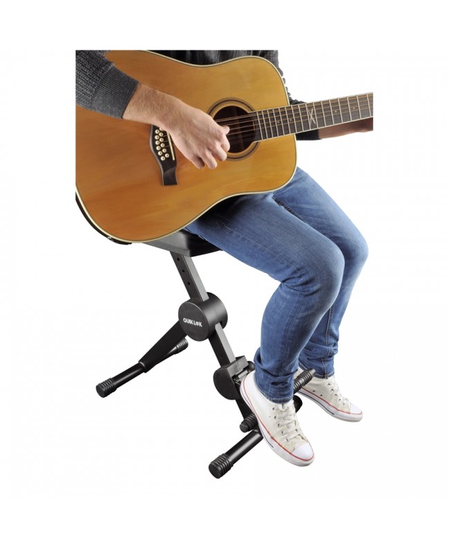 Quik Lok DX/749 Sgabello con Schienale e Poggiapiedi