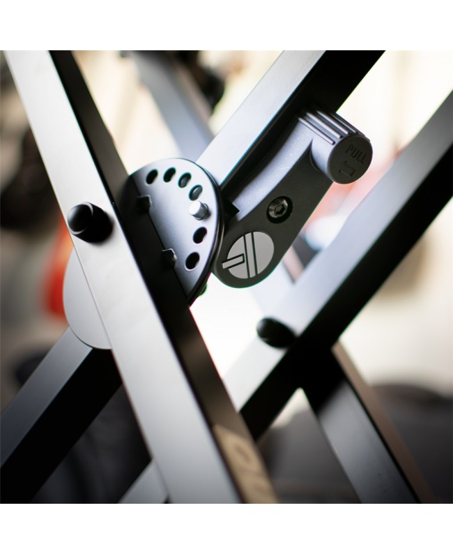 Quik Lok QL/742 Supporto Professionale per 2 Tastiere con Struttura X e Telaio Doppio
