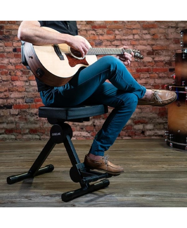 Quik Lok DX/749 Sgabello con Schienale e Poggiapiedi Stools