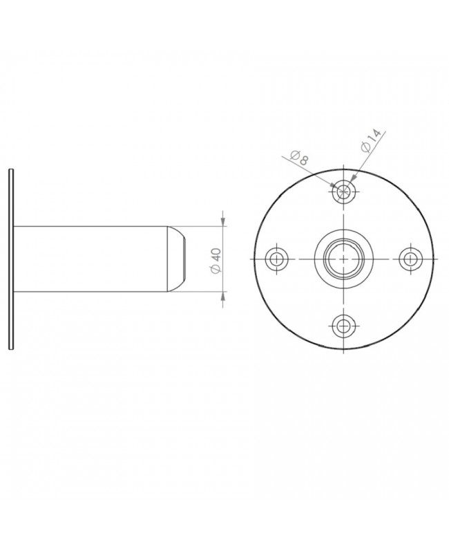 Quik Lok SC/107 Flangia per speaker