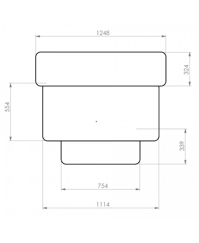 Quik Lok Z/460 BK Workstation a 3 Ripiani