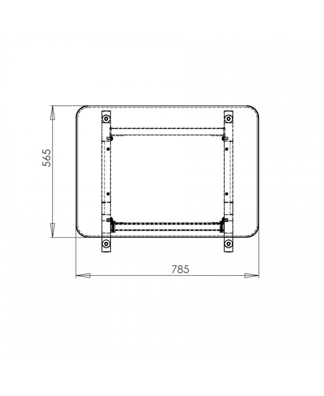 Quik Lok Z/612 BK Mobile Rack 12 Unità 19" Rack