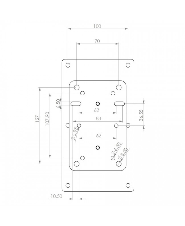 Quik Lok QL/956 Coppia di supporti per casse Wandhalterungen