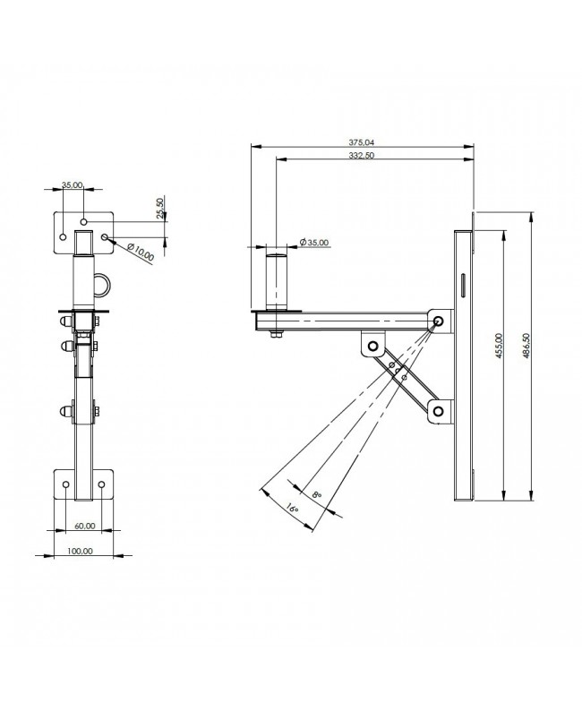 Quik Lok SB/781 Coppia di supporti a muro per casse
