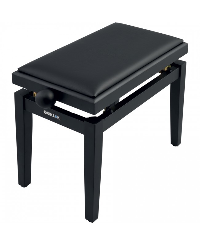 Quik Lok PB/100 BK S Satin Black Wooden Piano Bench