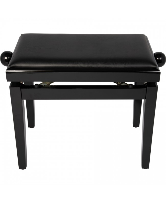 Quik Lok PB/100 BK L Klavierbank aus Holz, schwarz poliert