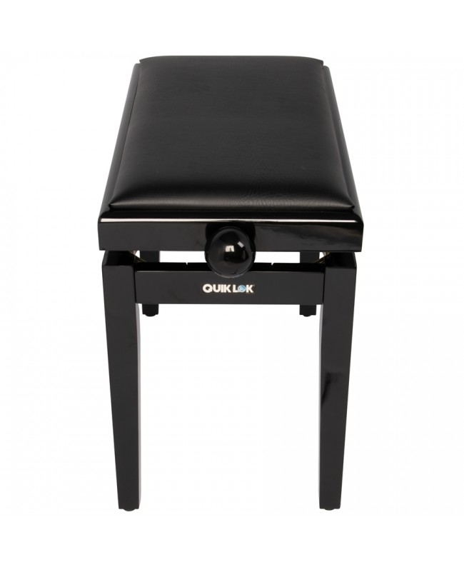 Quik Lok PB/100 BK L Glossy Black Wooden Piano Bench