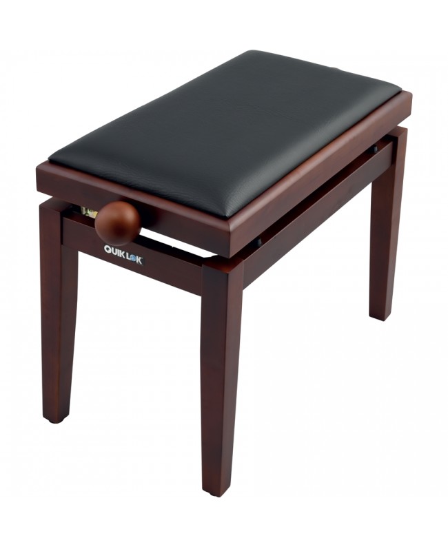 Quik Lok PB/100 WN S Panca in Legno Noce Satinato per Pianoforte