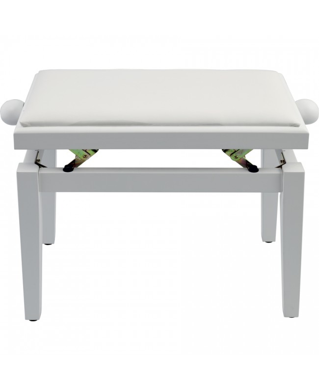 Quik Lok PB/100 WH S Satin White Wood Bench for Piano Stools