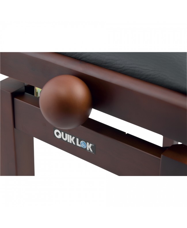 Quik Lok PB/100 WN S Panca in Legno Noce Satinato per Pianoforte Stools