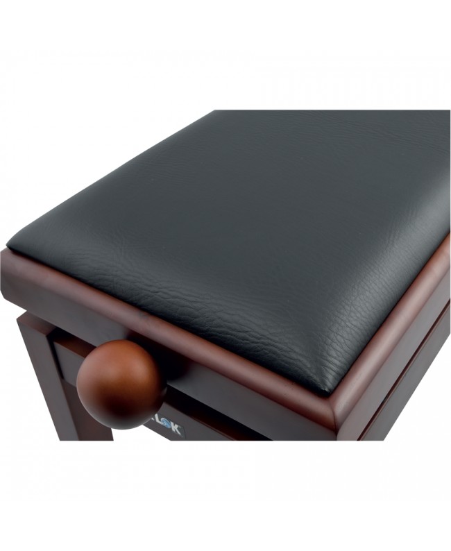 Quik Lok PB/100 WN S Panca in Legno Noce Satinato per Pianoforte Hocker