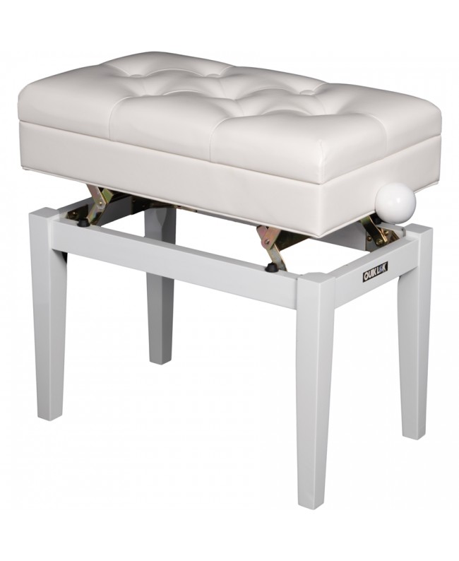 Quik Lok PB/106 WH L Glossy White Wooden Piano Bench Stools
