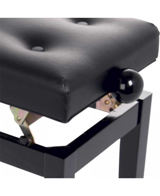 Quik Lok PB/105 BK L Glänzend Schwarz Holz Klavierbank Hocker