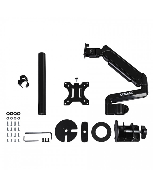 Quik Lok VSC/001 Video Monitor Stand with Pneumatic Articulated Arm