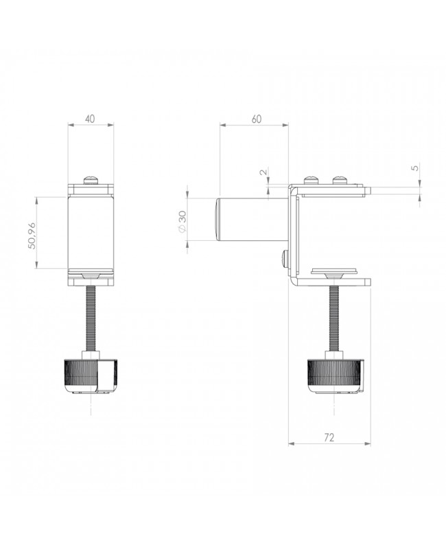 Quik Lok CLAMP/001 QLX-Zubehör-Adapterklemme