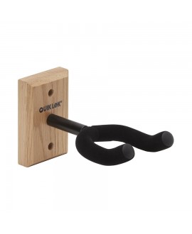 Quik Lok GSW/001 Supporto a Muro con Base in Legno per Chitarra e Basso