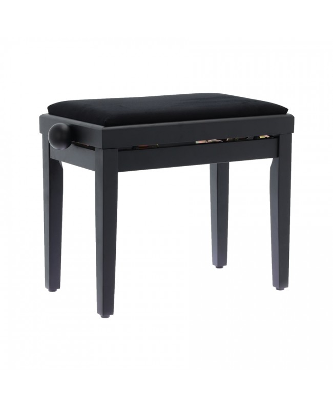 Quik Lok PB/010 BK S Satin Black Wooden Piano Bench