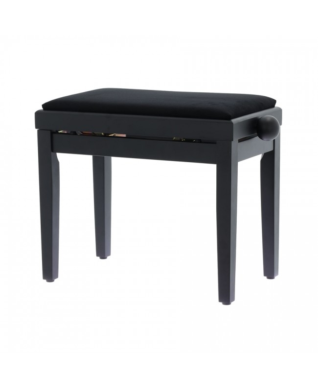 Quik Lok PB/010 BK S Satin Black Holz-Klavierbank Hocker
