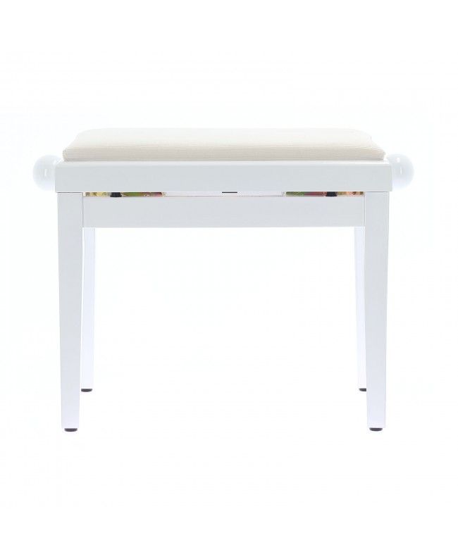 Quik Lok PB/010 WH S Klavierbank aus Holz in Satinweiß Hocker