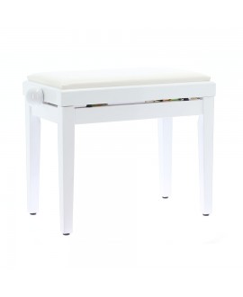 Quik Lok PB/100 WH L Glossy White Wooden Piano Bench