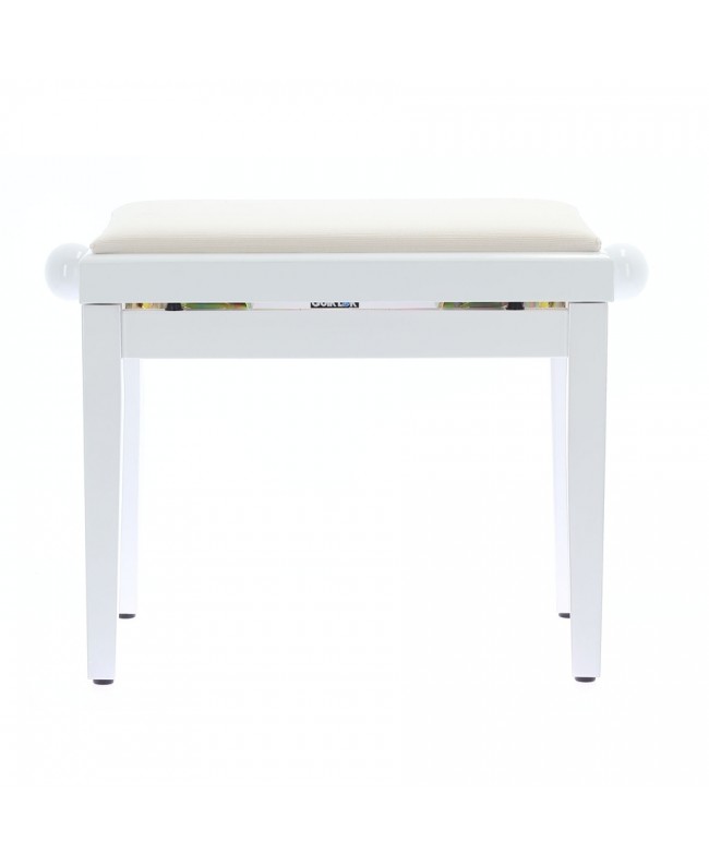 Quik Lok PB/010 WH L Glossy White Wooden Piano Bench