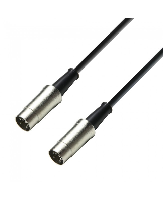 Adam Hall Cables 3 Star Series - MIDI Cable 3m black 5-pole Cavi MIDI