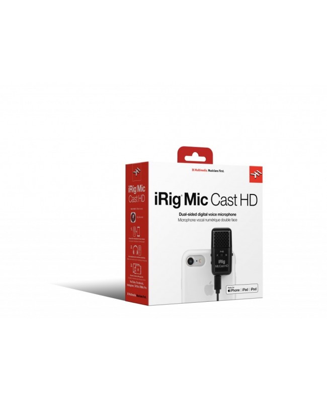 IK Multimedia iRig Mic Cast HD Microfoni per Smartphone