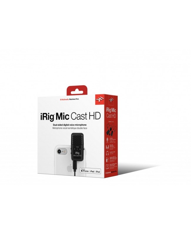 IK Multimedia iRig Mic Cast HD Microfoni per Smartphone