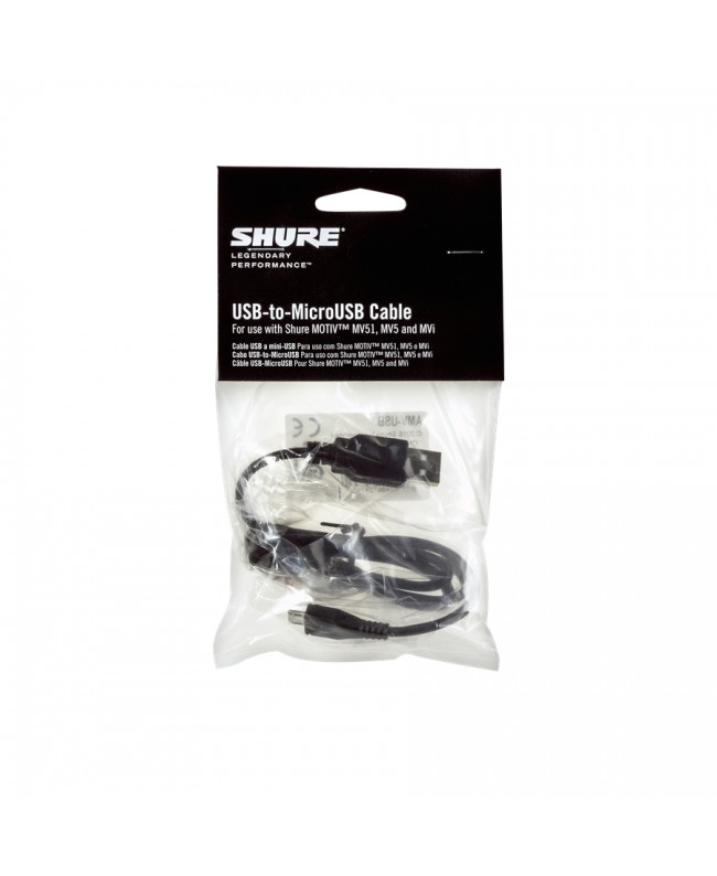 Shure AMV-USB Cavo microUSB B/USB A Ricambi
