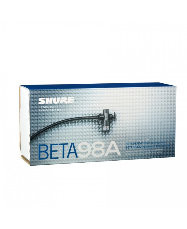 Shure BETA98AD-C Kondensatormikrofon mit Nieren-Richtcharakteristik für Schlagzeug und Percussion