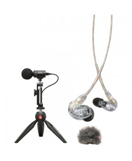 Shure MV88-215CL-BNDL Kit mic MV88 e auricolari SE215-CL Smartphone Video Bundles