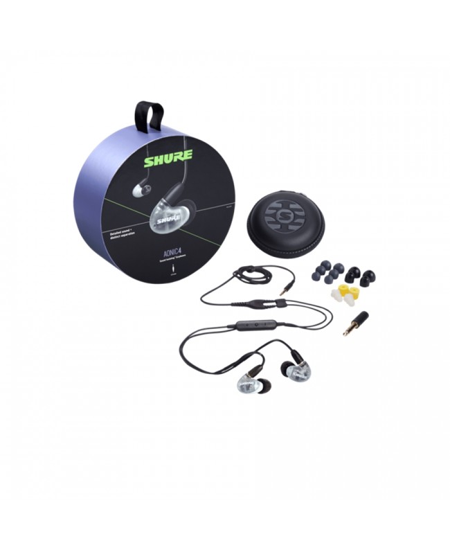 Shure SE42HYW+UNI-EFS AONIC 4 Ohrhörer Farbe grau/weiß