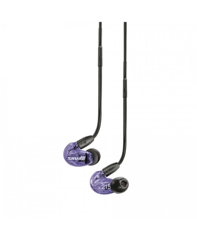 Shure SE215 Purple mit Mikrofonkabel und Controller