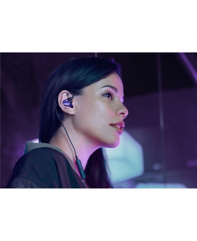 Shure SE215 Purple with mic cable and controller