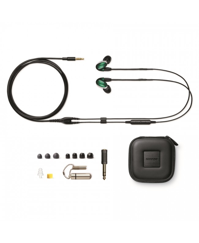 Shure SE846 2 Gen Verde Giada con cavo mic e controller Auricolari