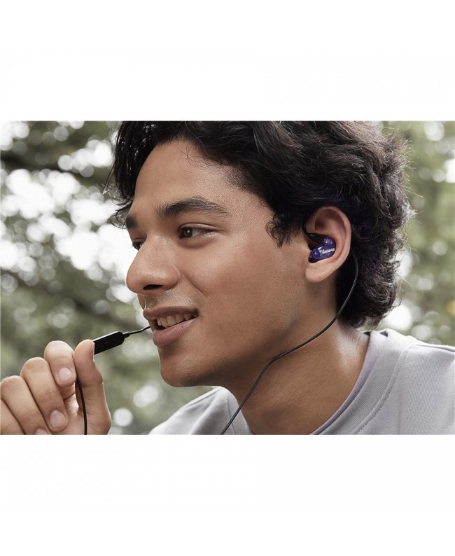 Shure SE215 Purple mit Mikrofonkabel und Controller
