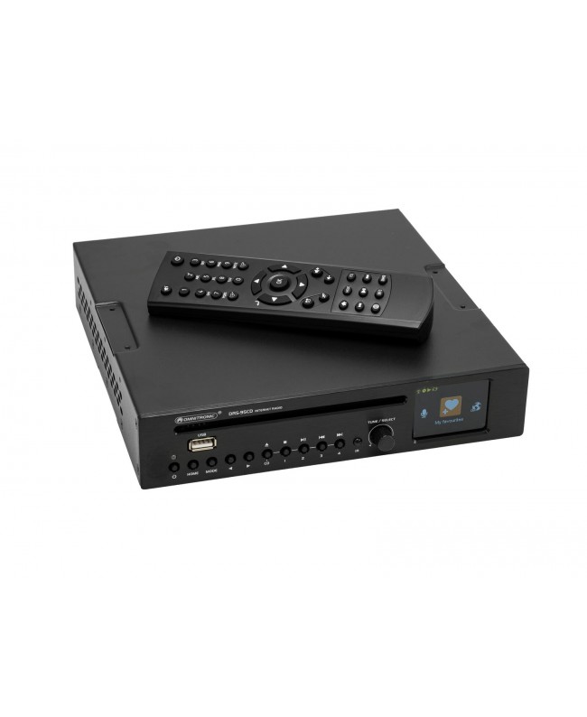 Omnitronic DRS-95CD Internet Radio with DAB+, Bluetooth and CD Player Stereo CD/Media-Player/Recorders