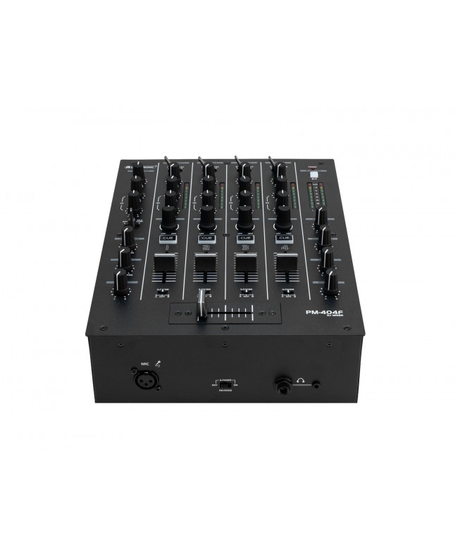 Omnitronic PM-404F 4-Kanal-DJ-Mixer mit Filter und Bluetooth DJ-Mixer