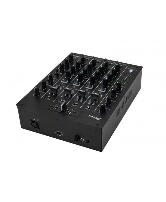 Omnitronic PM-404F 4-Kanal-DJ-Mixer mit Filter und Bluetooth DJ-Mixer