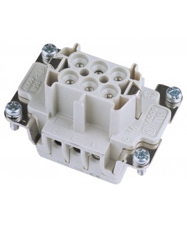 Ilme Socket Insert 6-pin 16A, Screw Terminal