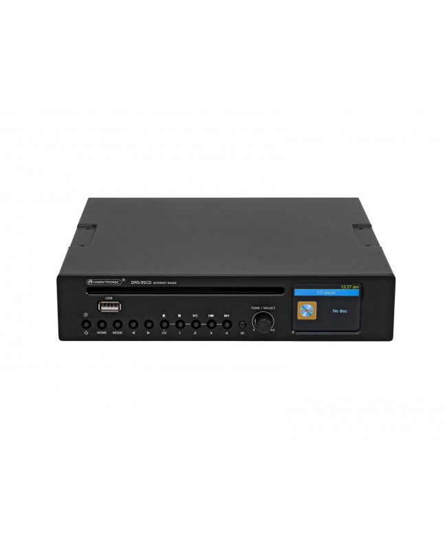 Omnitronic DRS-95CD Internet Radio with DAB+, Bluetooth and CD Player Stereo CD/Media-Player/Recorders
