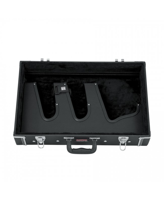 Gator Cases GW-GIGBOXJR Pedalboard Koffer und Ständer Drei Gitarren Verschiedene Cases