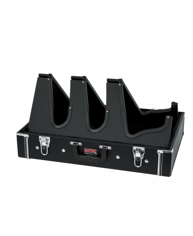 Gator Cases GW-GIGBOXJR Pedalboard Koffer und Ständer Drei Gitarren Verschiedene Cases