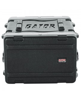Gator Cases GRR-6L Custodia da 6U Rack con maniglia e rotelle Rack 19"