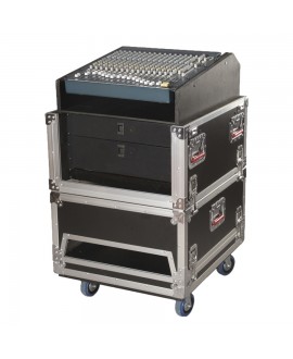 Gator Cases G-TOUR-GRC-1406 Flight Case 14U + 6U Road Console Rack Rack 19"