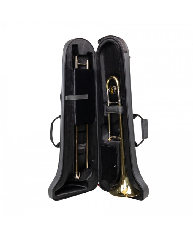 Gator Cases GL-TROMBONE-F23 Semi-rigid Molded Trombone Case Attached to F Instrument Cases & Bags