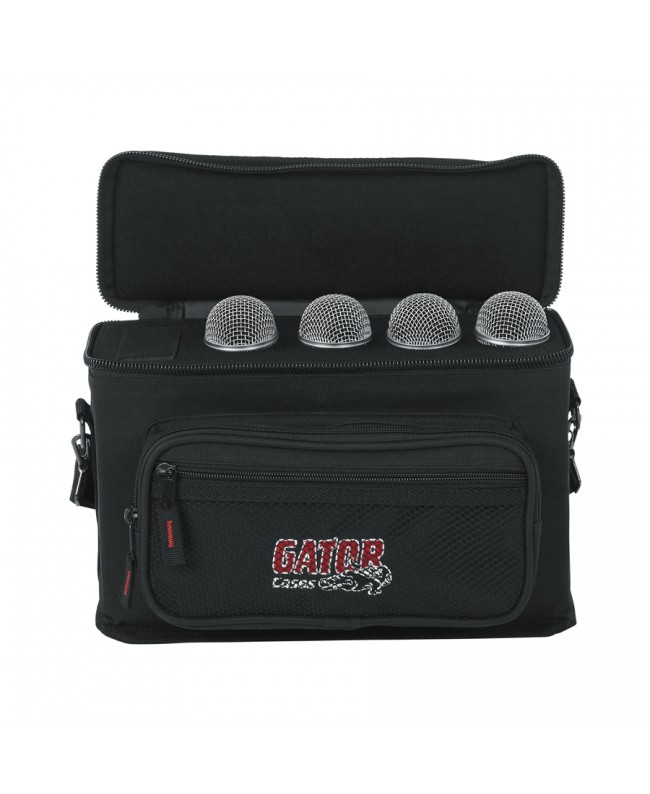 Gator Cases GM-4 Borsa 4 microfoni Custodie per microfoni