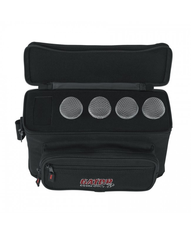 Gator Cases GM-4 Bag 4 Microphones Microphone cases